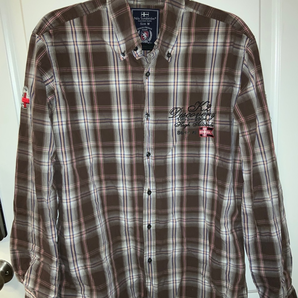 Nils Sundström Men’s Plaid Shirt